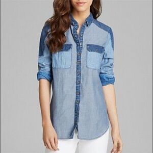 Anthroplogie Paige Denim Button Down